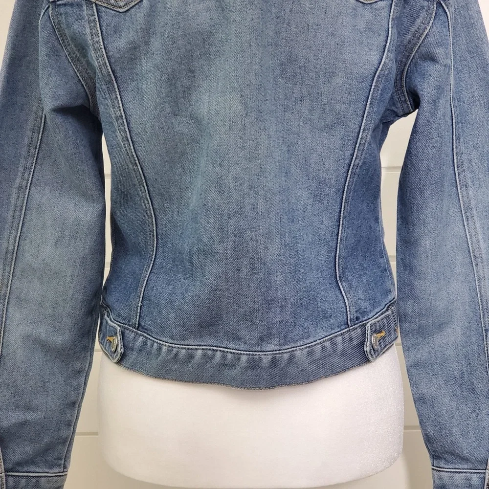 Old Navy Blue Denim classic Jeans Jacket Girl Size S‎